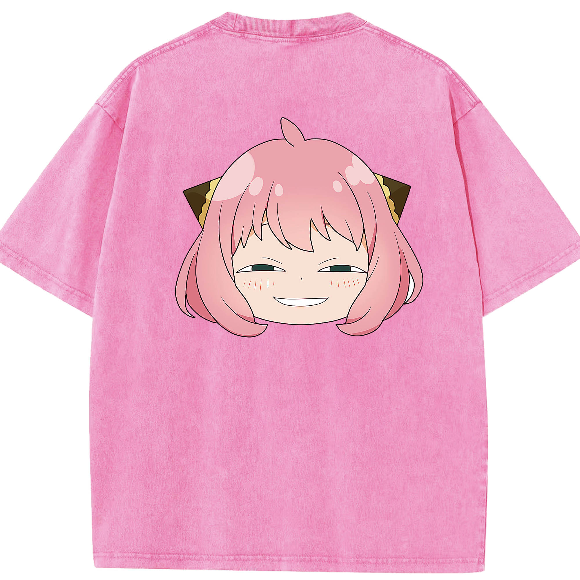 （画像用） SPY×FAMILY间谍家家酒 綿100% ヴィンテージ風 半袖Tシャツ（背面プリント）